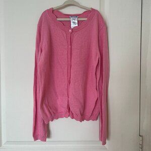 Pink Jacadi Button Front Cardigan size 12